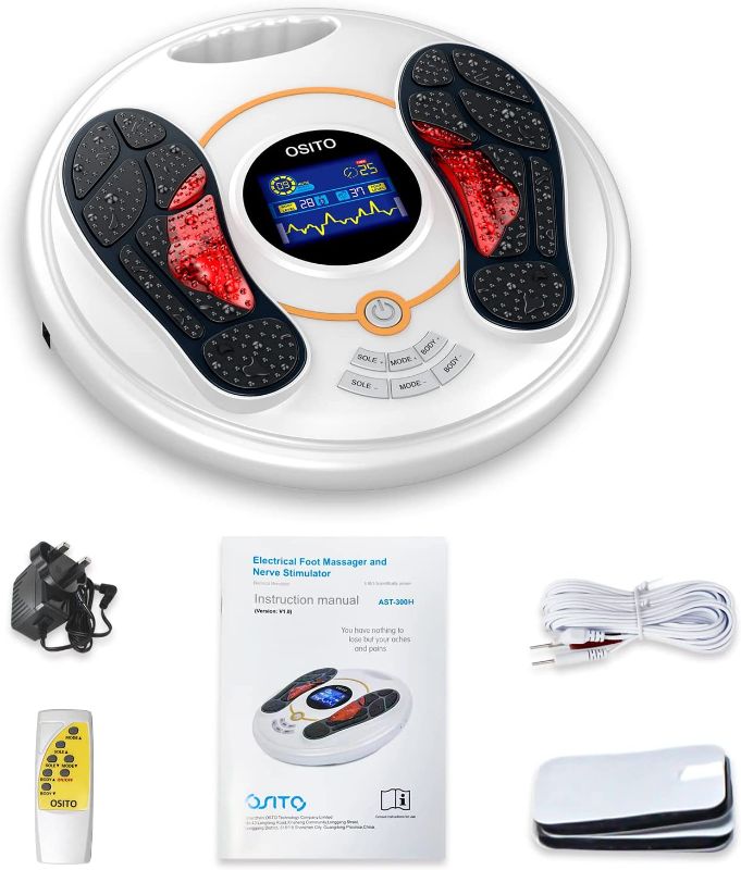 Photo 1 of OSITO Foot Circulation Stimulator, EMS & TENS Foot Massager, Electric Foot Stimulator Improves Circulation, Feet Legs Nerve Muscle Stimulator Relieves Body Pain and Neuropathy(FSA or HSA Eligible)