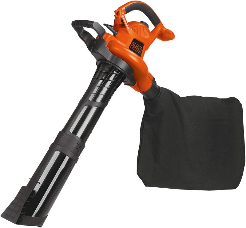 Photo 1 of BLACK+DECKER Leaf Blower & Leaf Vacuum, 3-in-1, 12-Amp, 250-MPH, 400-CFM (BV6000) 