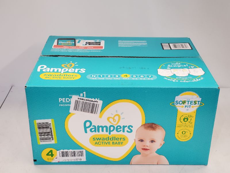Photo 1 of Diapers Size 4, 150 Count - Pampers Swaddlers Disposable Baby Diapers (Packaging & Prints May Vary)