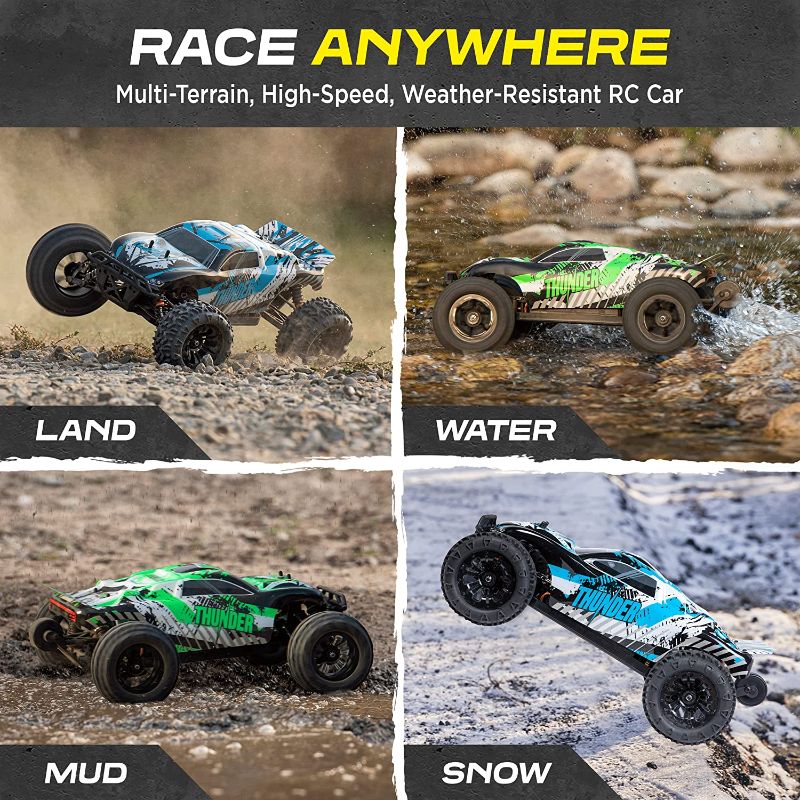 Photo 2 of 1:10 Scale Brushless RC Cars 65 km/h Speed and 1:10 Scale Large RC Rock Crawler - Kids and Adults Remote Control Car 4x4 Off Road Monster Truck Electric - Waterproof Toys