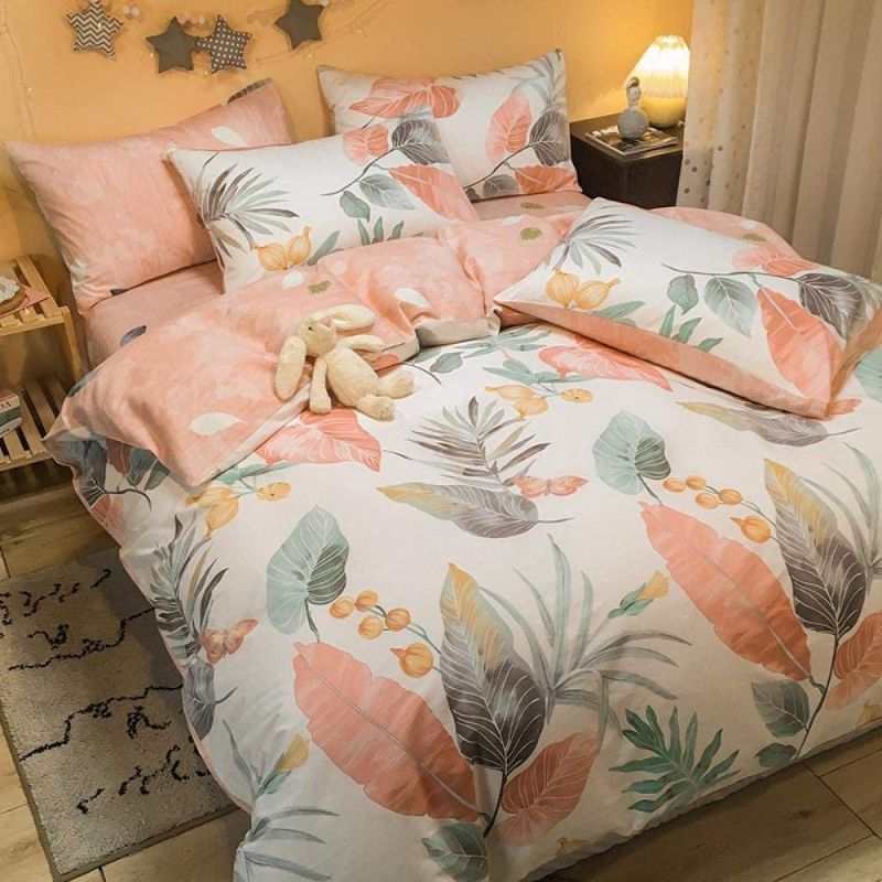 Photo 1 of AIKASY QUEEN COMFORTER SET - ORANGE 