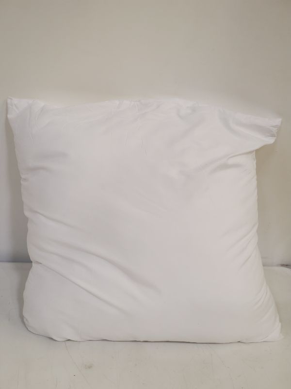 Photo 4 of Edow Throw Pillow Insert, Lightweight Soft Polyester Down Alternative Decorative Pillow, Sham Stuffer, Machine Washable 24" x 24" - white