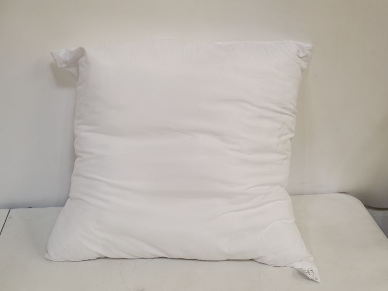 Photo 5 of Edow Throw Pillow Insert, Lightweight Soft Polyester Down Alternative Decorative Pillow, Sham Stuffer, Machine Washable 24" x 24" - white