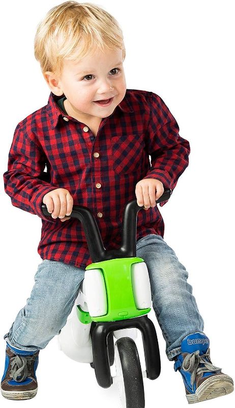 Photo 3 of Chillafish Bunzi Gradual Balance Bike and Tricycle, 6 inches, 2-in-1 Ride on Toy for 1-3 Years Old, Silent Non-Marking Wheels, Lime