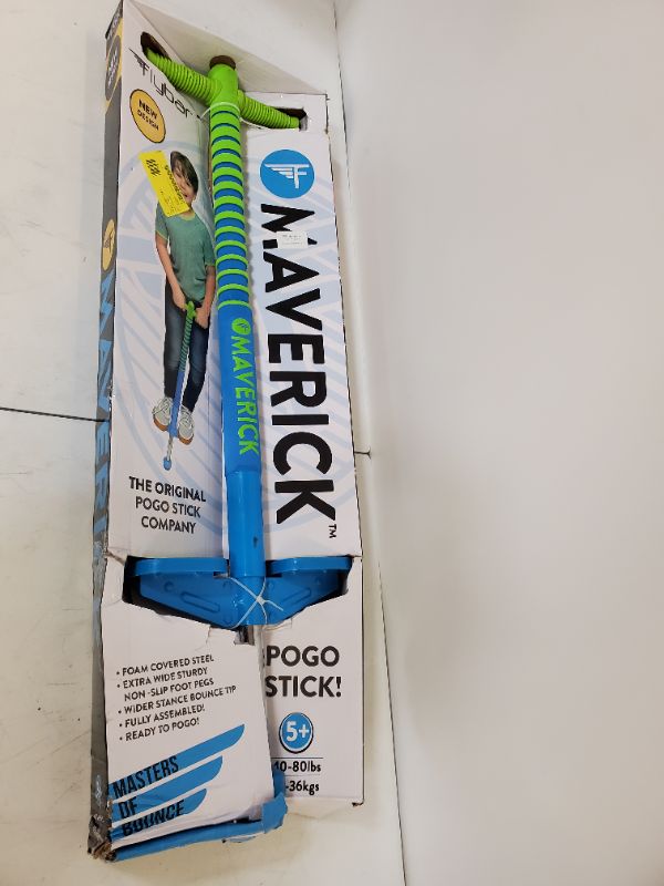 Photo 2 of Flybar Maverick Pogo Stick - Blue/Green