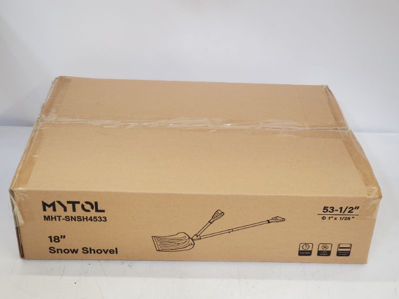 Photo 2 of MYTOL 18" Snow Shovel, Heavy Duty Impact Resistant Snow Shovel Removal Tool with 18 Inch Wide Blade and D-Grip Handle for Driveway and Yard