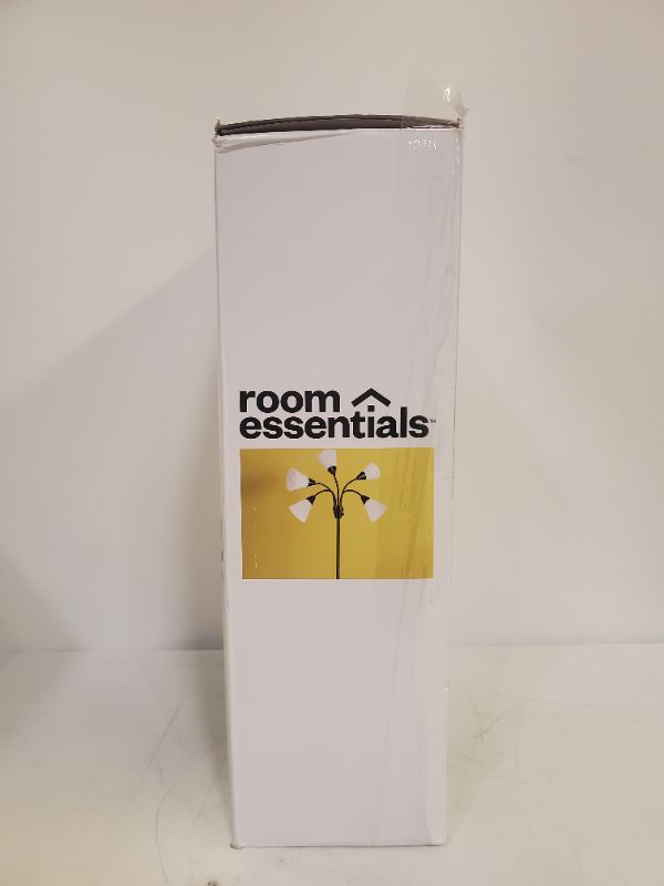Photo 3 of 5 Head Floor Lamp (Includes LED Light Bulb) Black - Room Essentials NEW