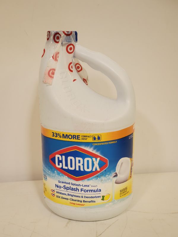 Photo 2 of Clorox Splash-Less Bleach, Crisp Lemon, 77 Ounce Bottle 