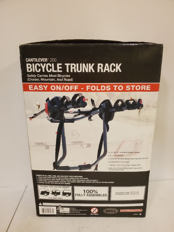 Photo 3 of Bell Cantilever 200 2-Bike Trunk Rack - Black