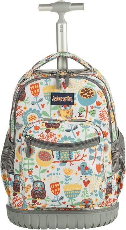 Photo 1 of Zovota Rolling Backpack for Boys and Girls Wheeled Backpack Laptop Backpack, 18 inch - OWL 