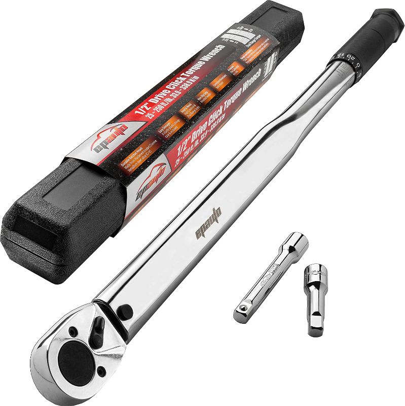 Photo 1 of EPAUTO 1/2 in. Drive Click Torque Wrench 25~250 ft./lb. | 33.9-338.9 N/m 