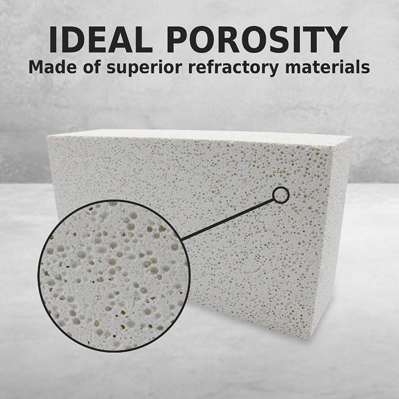 Photo 1 of set of 4 pieces - Insulating Fire Brick for Forge, Soft Insulated Fire Brick for Pizza Oven, Kilns, 2700F Fireplace Bricks, Fire Pit Accessories for Heater, Metal Clay, Jewelry Soldering
