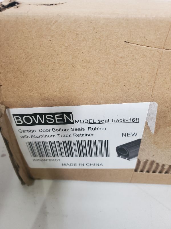 Photo 5 of BOWSEN - Garage Door Bottom Seals Rubber with Aluminum Track Retainer  - MODEL:seal track-16ft