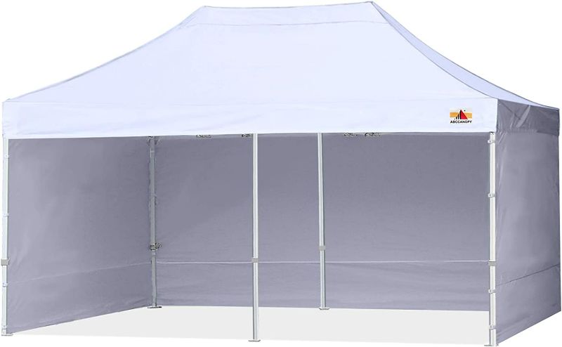 Photo 1 of ABCCANOPY Ez Pop Up Canopy Tent with Sidewalls 10X20 Commercial -Series, White  -  SIZE: 10'X20'/ 3M X 6M