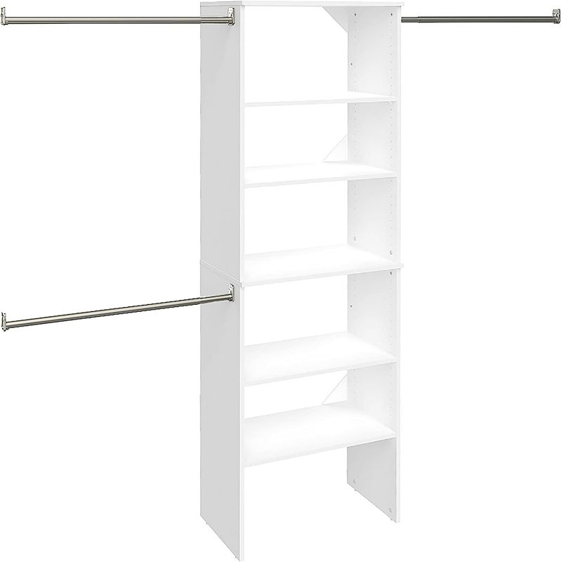 Photo 1 of Closetmaid 24869 Suite Symphony Starter Tower Kit, 25-Inch, Pure White