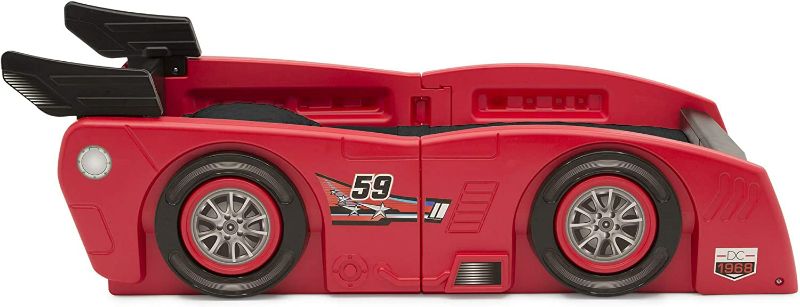 Photo 2 of Delta Children Grand Prix Race Car Toddler & Twin Bed - Made in USA, Red - #16257