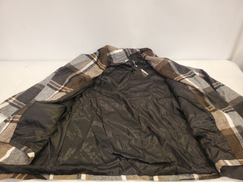 Photo 5 of ZEAGOO  Wool Blend Plaid Belted Coat - Size  XL 