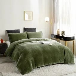 Photo 1 of Green Velvet Duvet Cover 96" x92"