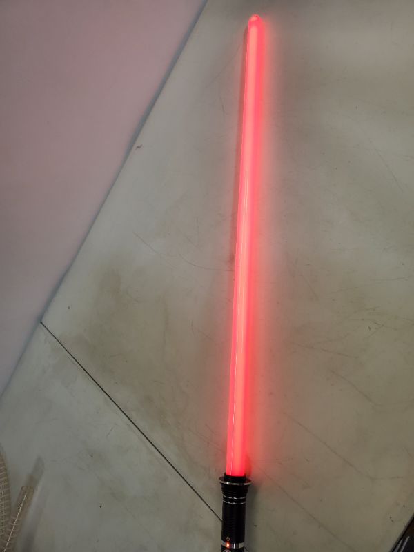 Photo 6 of COLOR CHANGING LIGHT UP ACRYLIC LIGHTSABER WITH BLACK HANDLE AND SOUND AFFECTS 