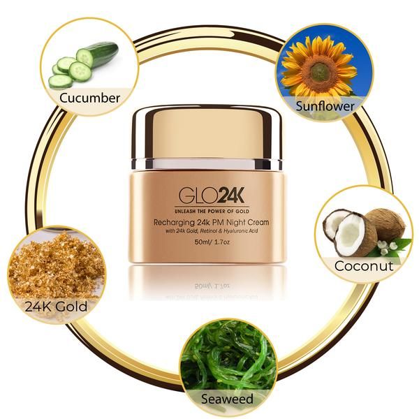 Photo 2 of RECHARGING NIGHT CREAM ENRICHED WITH 24K GOLD RETINOL HYALURONIC ACID RECHARGES SKIN WHILE YOU SLEEP FOR RADIANT GLOW AND FLAWLESS APPEARANCE  FOR ALL SKIN TYPES NEW