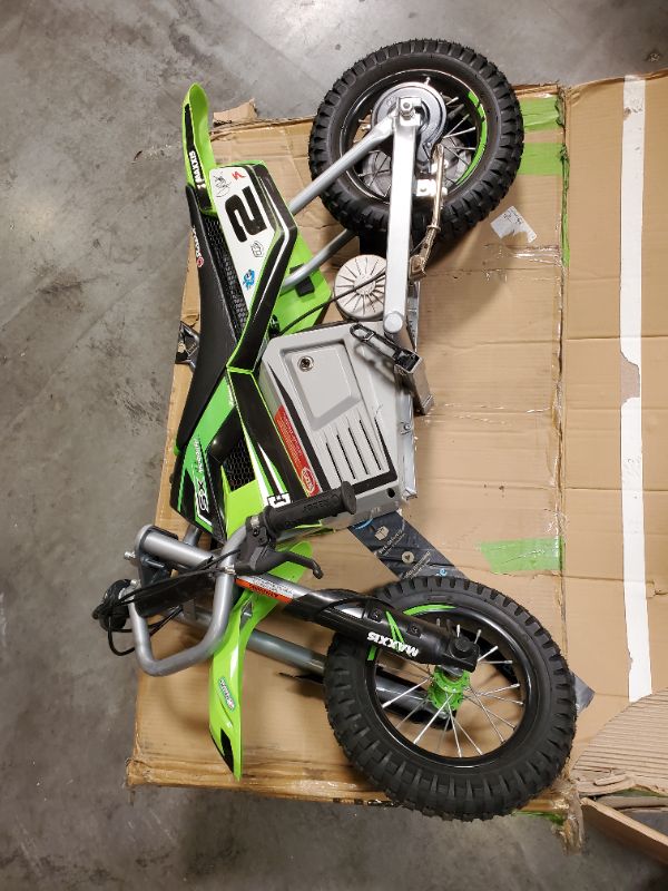 Photo 6 of Razor MX400 Dirt Rocket 24V Electric Toy Motocross Motorcycle Dirt Bike, green