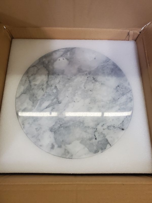 Photo 3 of jalz jalz 12'' Marble Lazy Susan Kitchen Turntable 12 Inch