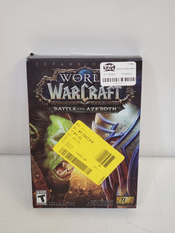 Photo 2 of World of Warcraft Battle for Azeroth - PC Standard Edition