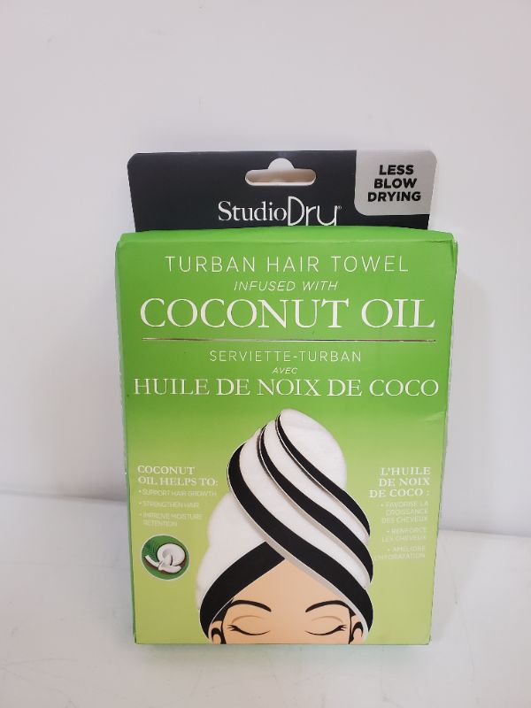 Photo 1 of Danielle Creations Coconut Oil Infused Turban Hair Towel