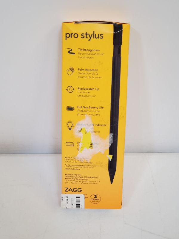 Photo 3 of ZAGG Pro Stylus Pen with Universal Back End Tip for Apple - Black/Gray