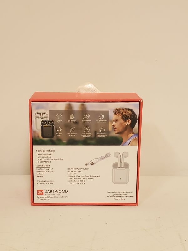 Photo 2 of DARTWOOD TRUE WIRELESS AND SPLASH PROOF EARBUDS - BLACK 