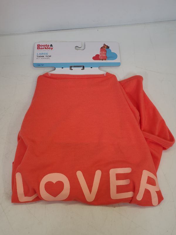 Photo 4 of Boots & Barkley - Graphic "Lover Not a Biter" Dog Tank Top - size large 