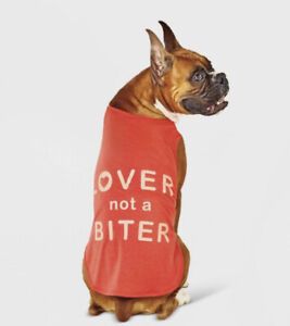 Photo 1 of Boots & Barkley - Graphic "Lover Not a Biter" Dog Tank Top - size large 