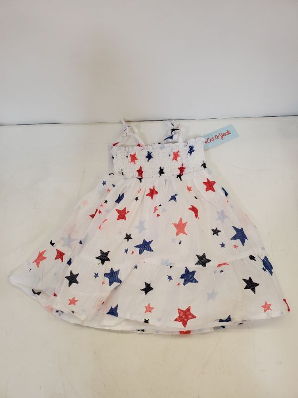 Photo 1 of Cat & Jack  - Toddler girls stars smocked tank top dress - red, white, blue -  size 2T