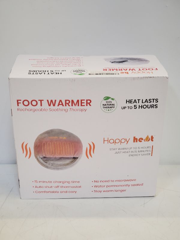 Photo 2 of Happy Heat Cordless Foot Warmer for Swollen and Sore Feet, Soothing Foot Warmer Under Desk, Home and Office Use, Electric Foot Warmer, Rechargeable Foot Heating Pad, 13 x 12 x 4 inches, Gray