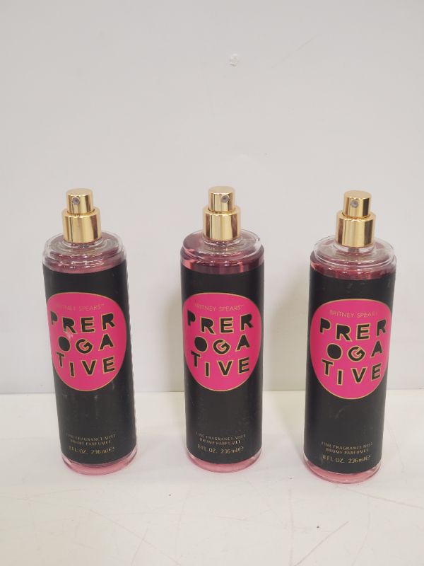 Photo 2 of Pack of 3 - Britney Spears Prerogative Unisex Body Spray, 8 Oz