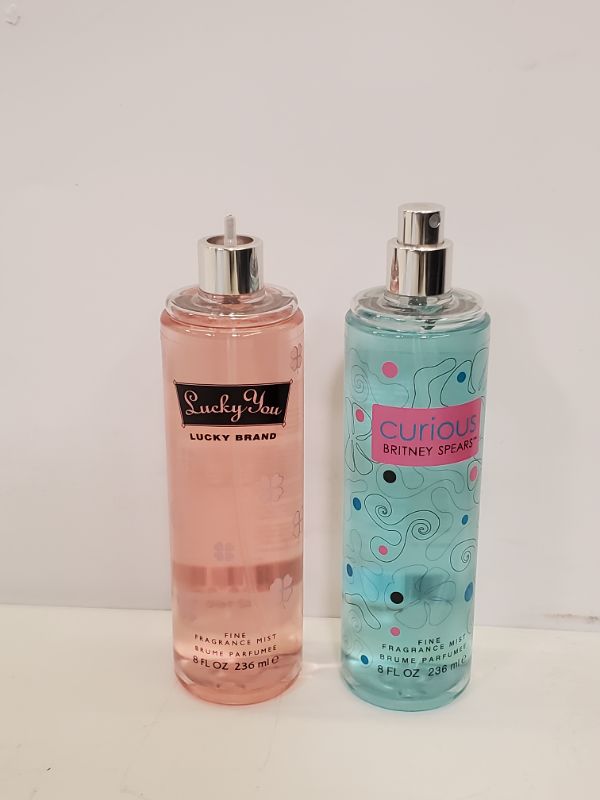 Photo 3 of Set of 2 different  body sprays - (Britney Spears Curious Body Spray for Women, 8 Oz) & (Women's Body Mist by Lucky You, Day or Night Fragrance with Fresh Flower Citrus Scent, 8 Fl Oz)
