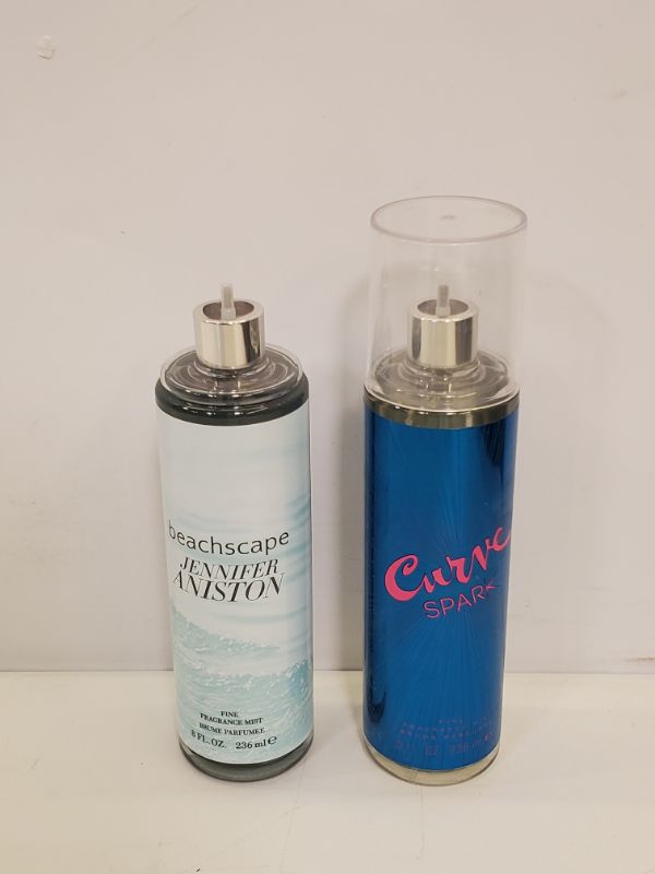 Photo 3 of SET OF 2 DIFFERENT BODY SPRAYS (Curve By Liz Claiborne Body Mist 8 Oz) & (Jennifer Aniston Beachscape Fine Fragrance Mist 8 oz)