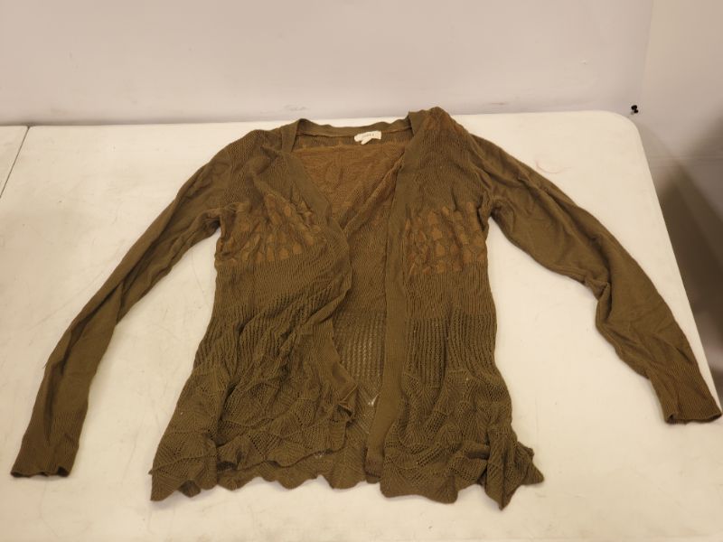 Photo 1 of OLIVE GREEN WOMEN'S CARDIGAN - SIZE M 