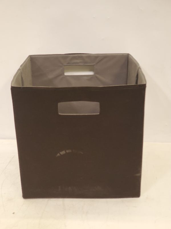 Photo 5 of GRAY LARGE TOY STORAGE COLLAPSIBLE BIN & BLACK 13" X 13" ORGANIZER COLLAPSIBLE BIN