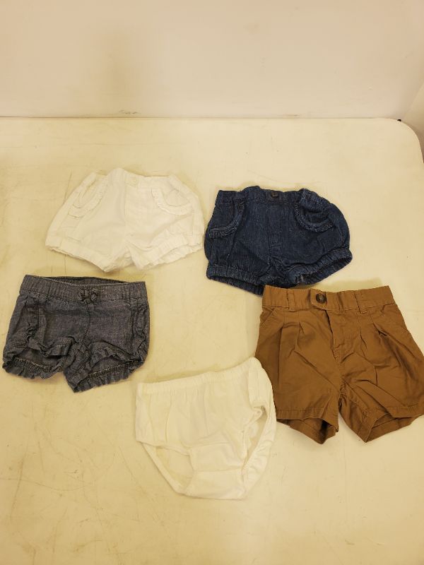 Photo 1 of 5 PIECE BABY BOTTOMS LOT -  CLOTHING SIZE VARIES (3M-9M)