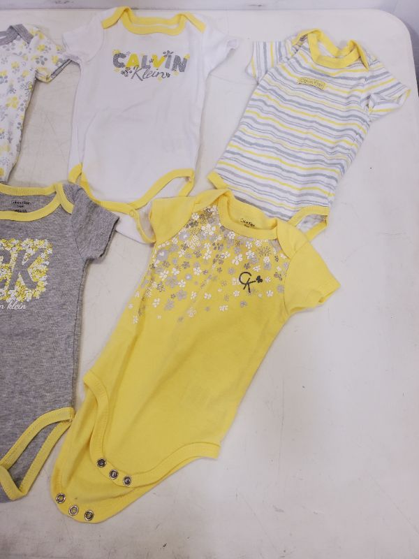 Photo 2 of 6 PIECE CALVIN KLEIN BABY ONESIES LOT - CLOTHING SIZE  (3M-6M)