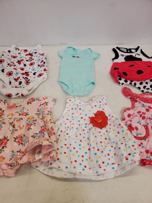 Photo 3 of 6  PIECE BABY GIRL SUMMER CLOTHING - SIZE VARIES (0M-9M)