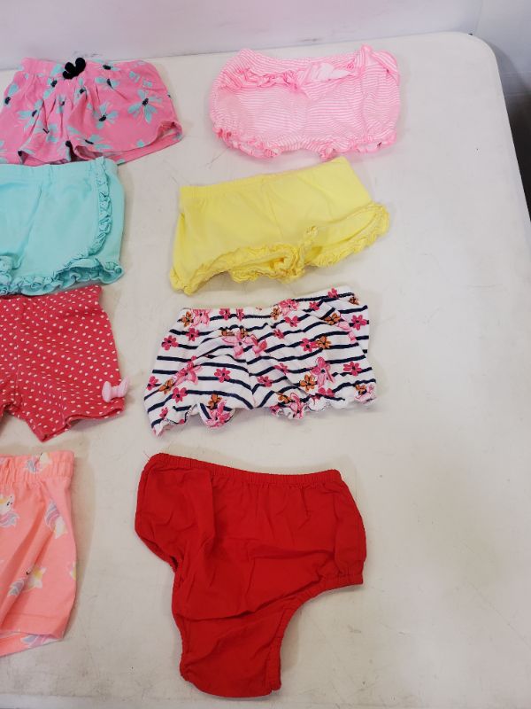 Photo 3 of 8 PIECE BABY GIRL  SHORTS CLOTHING - SIZE VARIES (0M-9M)