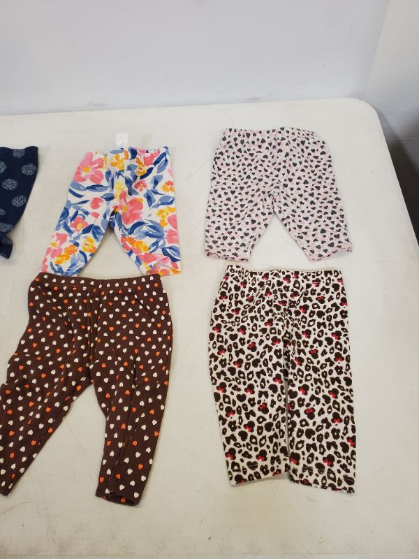 Photo 2 of 6 PIECE BABY GIRL BOTTOMS-  CLOTHING SIZE VARIES (0M-9M)