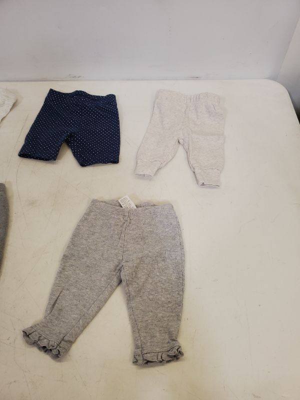 Photo 2 of 6 PIECE BABY  BOTTOMS LOT-  CLOTHING SIZE VARIES (0M-9M)