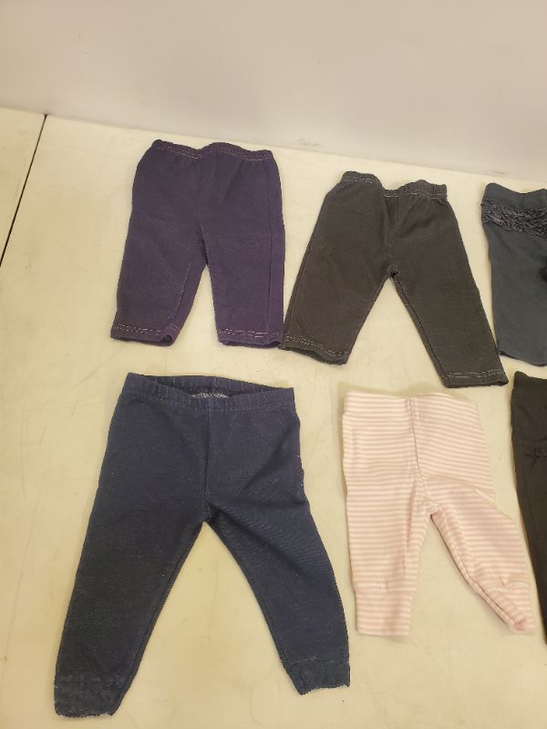 Photo 3 of 6 PIECE BABY GIRL  BOTTOMS-  CLOTHING SIZE VARIES (0M-9M)