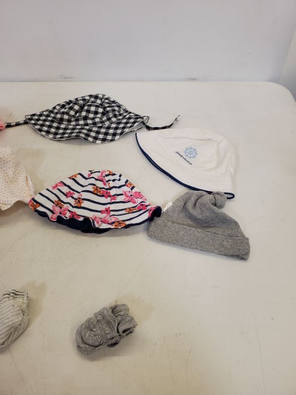 Photo 2 of 11 PIECE BABY ACCESSORIES - BABY HATS - BABY GLOVES- ***USED*** SIZE VARIES