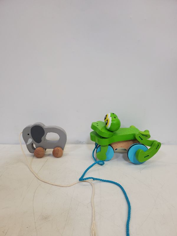 Photo 2 of FROLICKING FROG & ELEPHANT PULL TOY