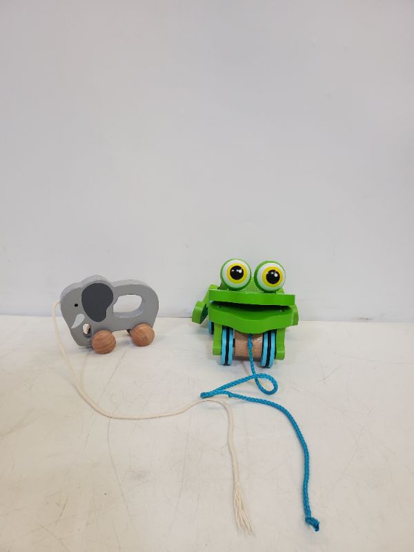 Photo 1 of FROLICKING FROG & ELEPHANT PULL TOY