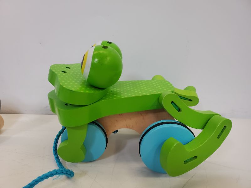 Photo 3 of FROLICKING FROG & ELEPHANT PULL TOY